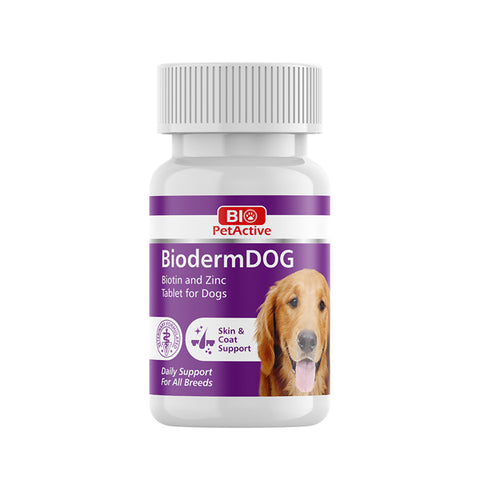 Bio PetActive BiodermDog Skin & Coat Support 75 Tablets 37.5g