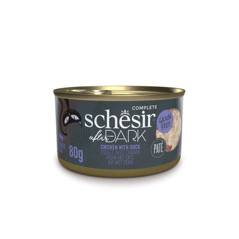 Schesir After Dark Wet Cat Food Chicken Paté with Duck 80g