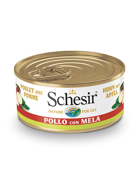 Schesir Chicken & Apple cans for Cats 75g