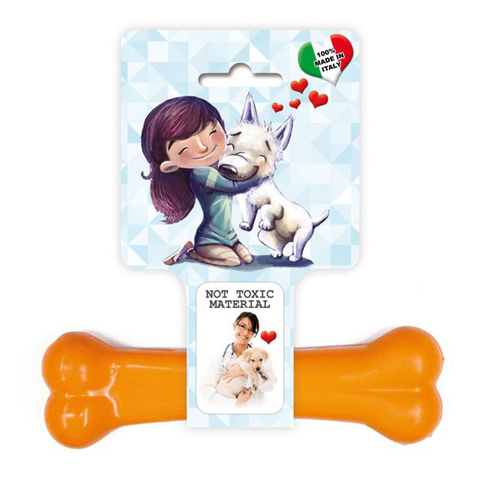 Slurpy Rubber Bone Chew Toy  Large