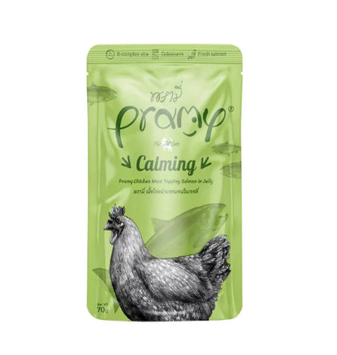 Pramy Chicken with Salmon in Jelly Pouches for Cats 70g