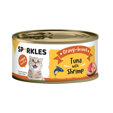 Sparkles Wet Cat Food Tuna & Shrimp 80g