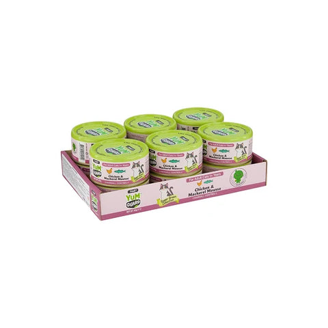 YumGuard Complete & Balanced Wet Food with Chicken & Mackerel for Hairball Control for Adult Cats 80g