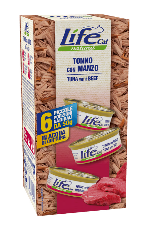 Life Cat Multipack Cans with Tuna & Beef for Adult Cats