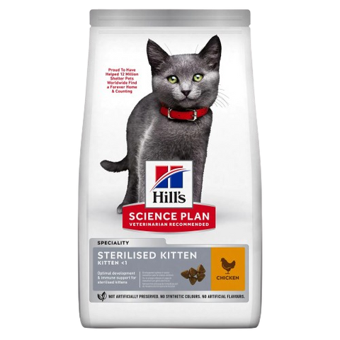Hills Chicken Dry Food for Sterelized Kittens 1.5kg