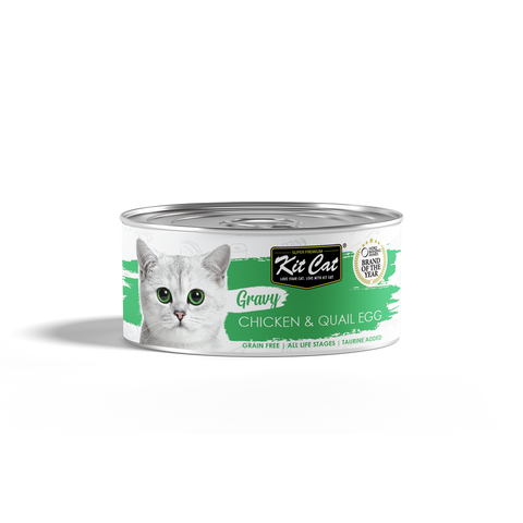 Kit Cat Gravy Chicken & Quail Egg 70g