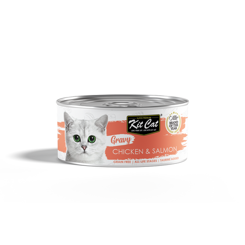 Kit Cat Gravy Chicken & Salmon 70g