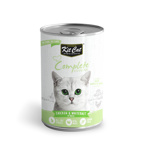 Kit Cat Complete Cuisine Chicken & Whitebait In Broth 150g