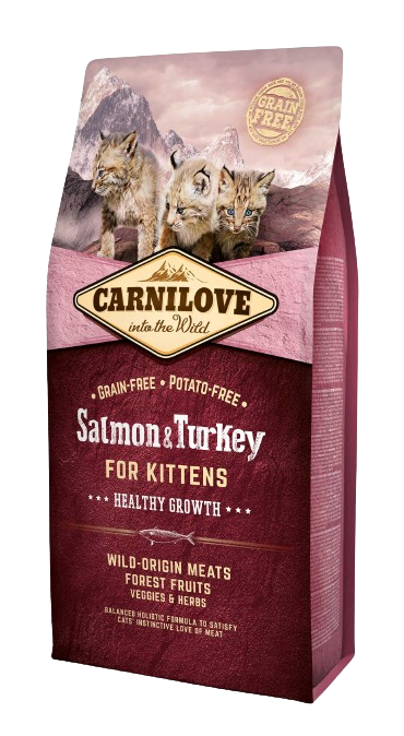 Carnilove Dry Food for Kittens - Salmon & Turkey