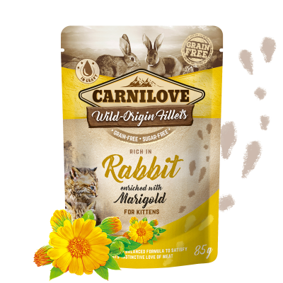 Carnilove Rabbits Pouches for Kittens 85g