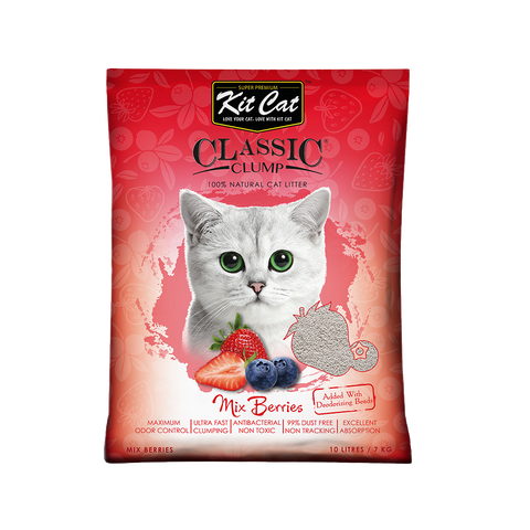 KitCat Classic Clumping Litter Strawberry 7kg