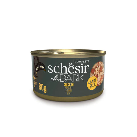 Schesir After Dark Wet Food with Chicken, Livers & Hearts in Broth for Adult Cats