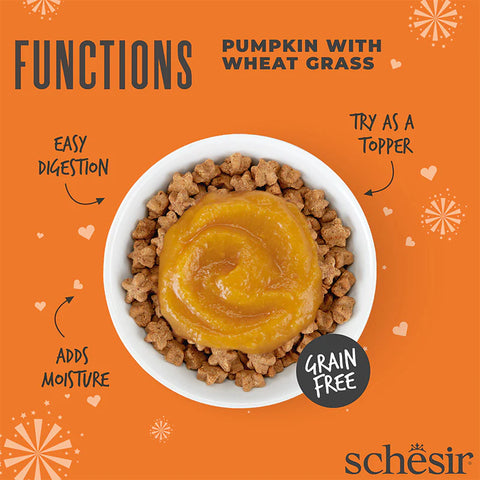 Schesir Functions Pumpkin with Wheat Grass in Puree 40g