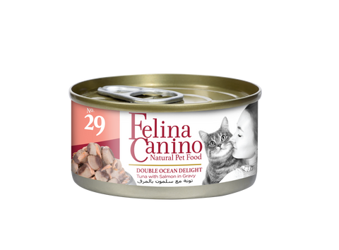 Felina Canino Double Ocean (Delight Tuna with Salmon in Gravy) for Cat 70g