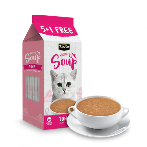 Kit Cat Savoury Soup Tuna for Adult Cats & Kittens 6x50g