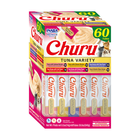 Inaba Churu Tuna Variety Treats for Cats 60x14g