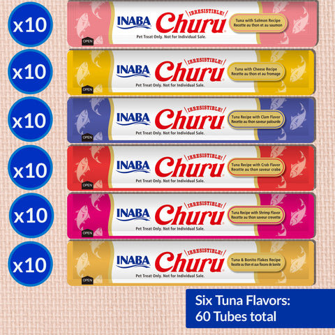 Inaba Churu Tuna Variety Treats for Cats 60x14g
