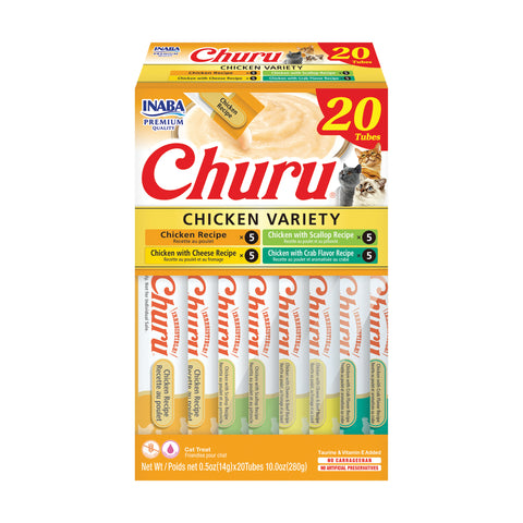 Inaba Churu Chicken Variety Treats for Cats 20x14g