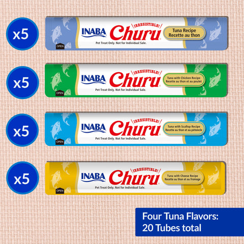 Inaba Churu Tuna Variety Treats for Cats 20x14g