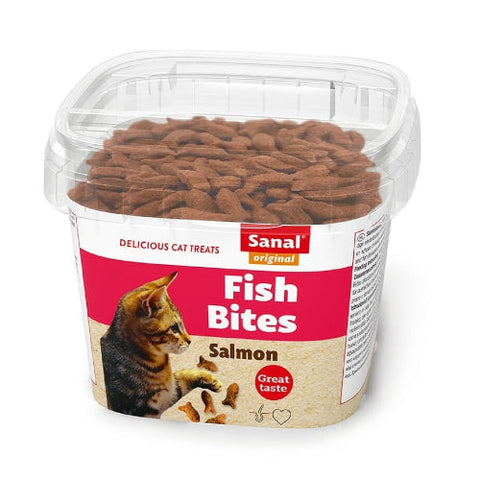 Sanal Fish Bites in Cup Salmon Treats for Cats 75g