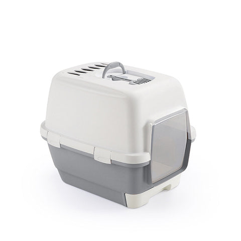 Stefanplast Cathy Clever & Smart Litter Box with Scoop - Gray