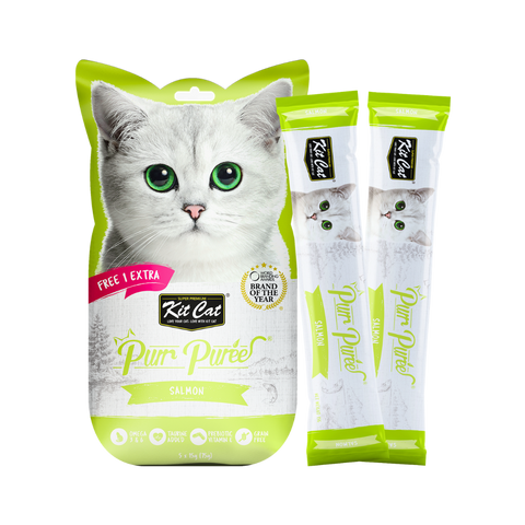 Kit Cat Purr Puree Salmon for Cats