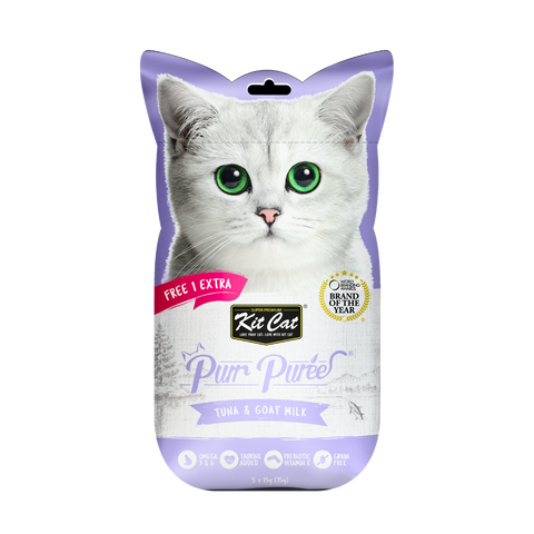 Kit Cat Purr Puree Tuna & Goat Milk for Cats
