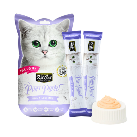 Kit Cat Purr Puree Tuna & Goat Milk for Cats