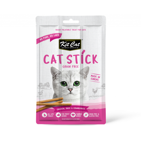 Kit Cat Grain Free Cat Stick Chicken & Duck & Cranberries for Cats