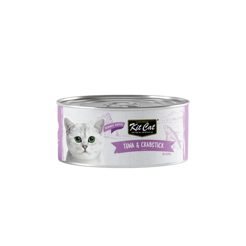 Kit Cat Deboned Wet Food with Tuna & Crabstick for Adult Cats & Kittens