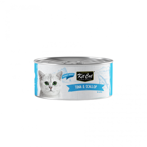 Kit Cat Deboned Wet Food with Tuna & Scallop for Adult Cats & Kittens