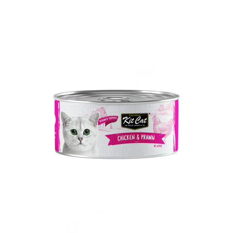 Kit Cat Deboned Wet Food with Chicken & Prawn for Adult Cats & Kittens