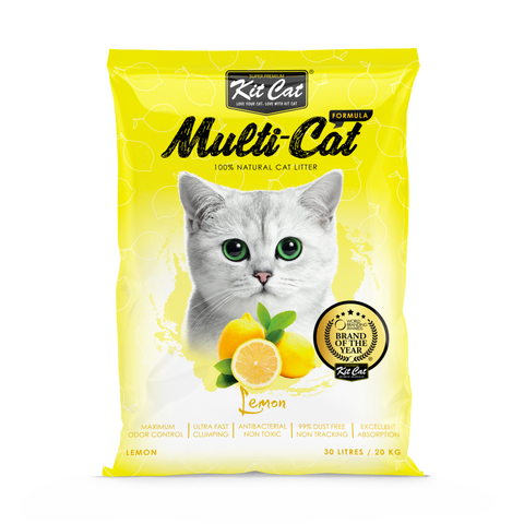 Kit Cat Classic Clumping Litter Lemon 20kg