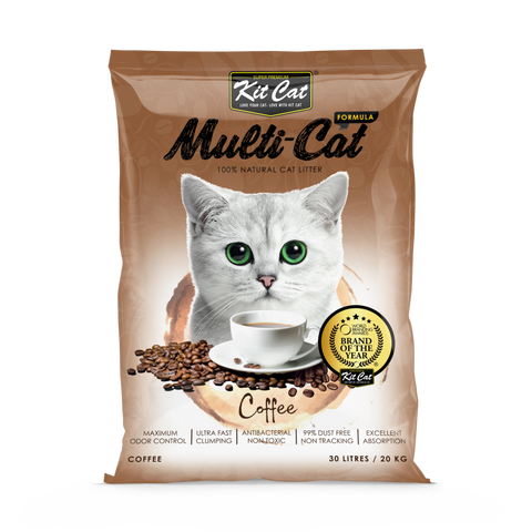 KitCat Classic Clumping Litter Coffee 20kg