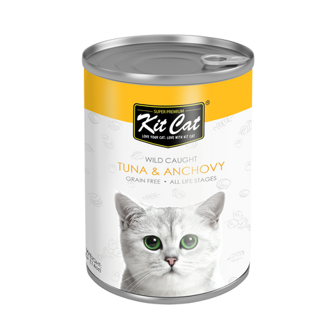 KitCat Grain Free Wild Caught Tuna & Anchovy 400g