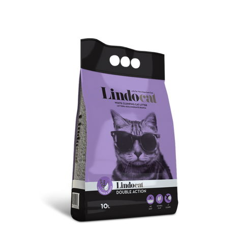 LindoCat Double Action Cat Litter Lavendar Scent 10L