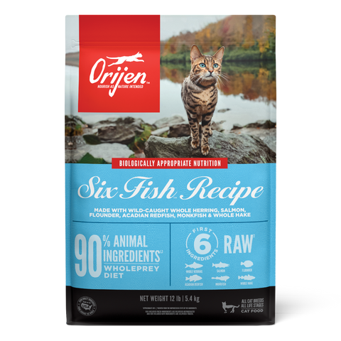 Orijen Six Fish Dry Food for Adult Cats & Kittens