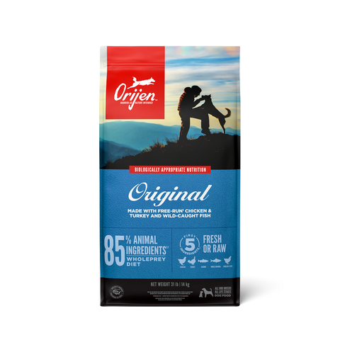 Orijen Original Dry Food with Chicken, Turkey & Fish for All Breeds & Life Stages Dogs