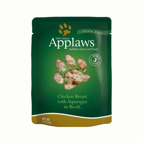 Applaws Cat Food Pouch Chicken With Asparagus & Rice in Broth 70g