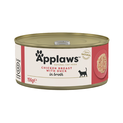 Applaws Cat Chicken Breast with Duck In Broth 156g