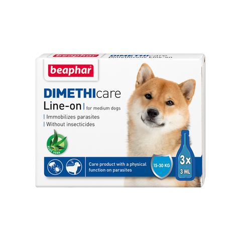 Beaphar DIMETHI CARE LINE-ON FOR SMALL DOG 3x1.5ml