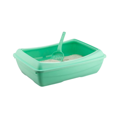 Canine Go Cat Litter Tray Big - Soft Green - Large