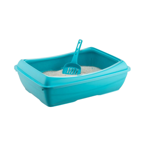 Canine Go Cat Litter Tray Big - Turquoise Blue - Large