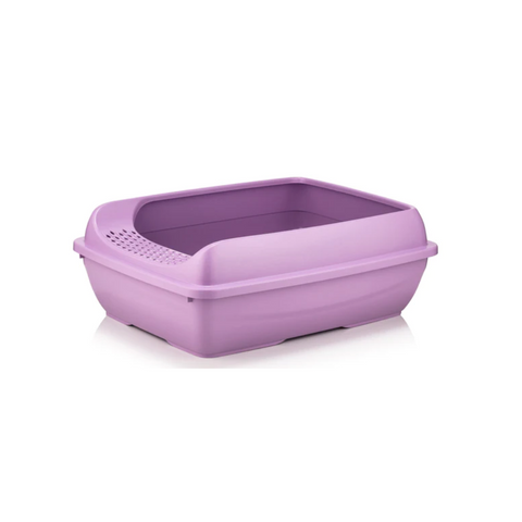 Canine Go Cat Litter Tray With Strainer - Violet