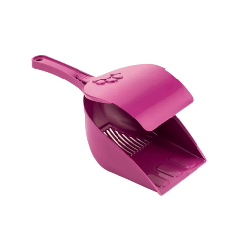 Canine Go Pet Litter Scoop with Cover - Fushia - Red