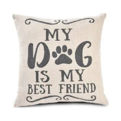 Feline Go Cat Bed Dog Text 40x40cm