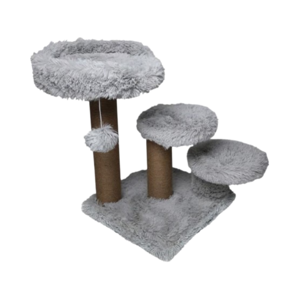 Dogs Scratching Tree Feline Go Scratching Tree Grey 65x65x60cm - Grey – Petite