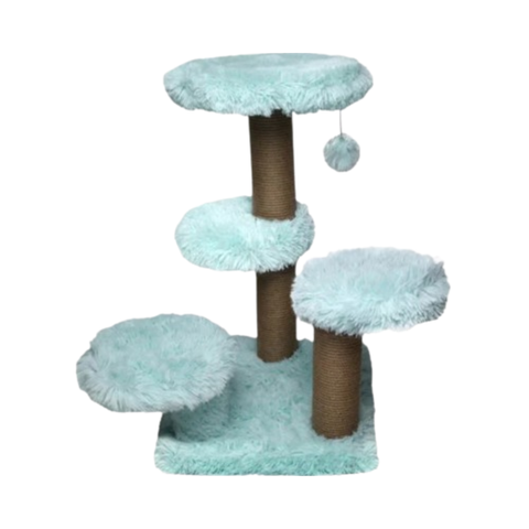 Feline Go Scratching Tree Light Blue 62x62x71cm