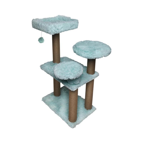 Feline Go Scratching Tree Light Blue 86x65x111cm