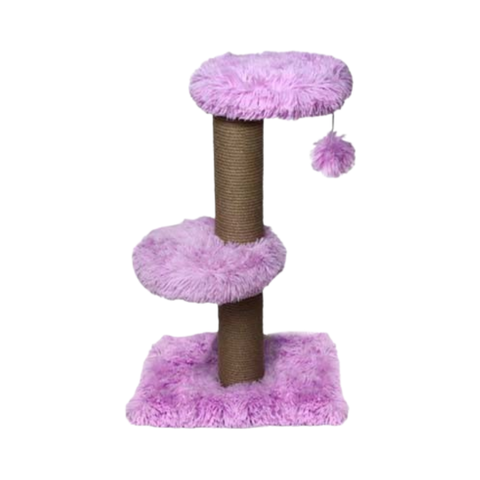 Feline Go Scratching Tree Lilac 34x34x67cm - Pink